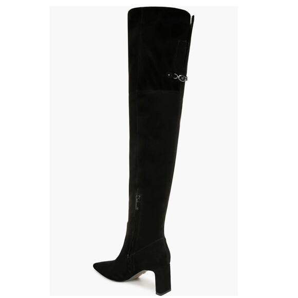 Sam Edelman Women's Shea Over the Knee Boots Black Suede Size 9 NWOB Luxe Boot - Picture 7 of 14